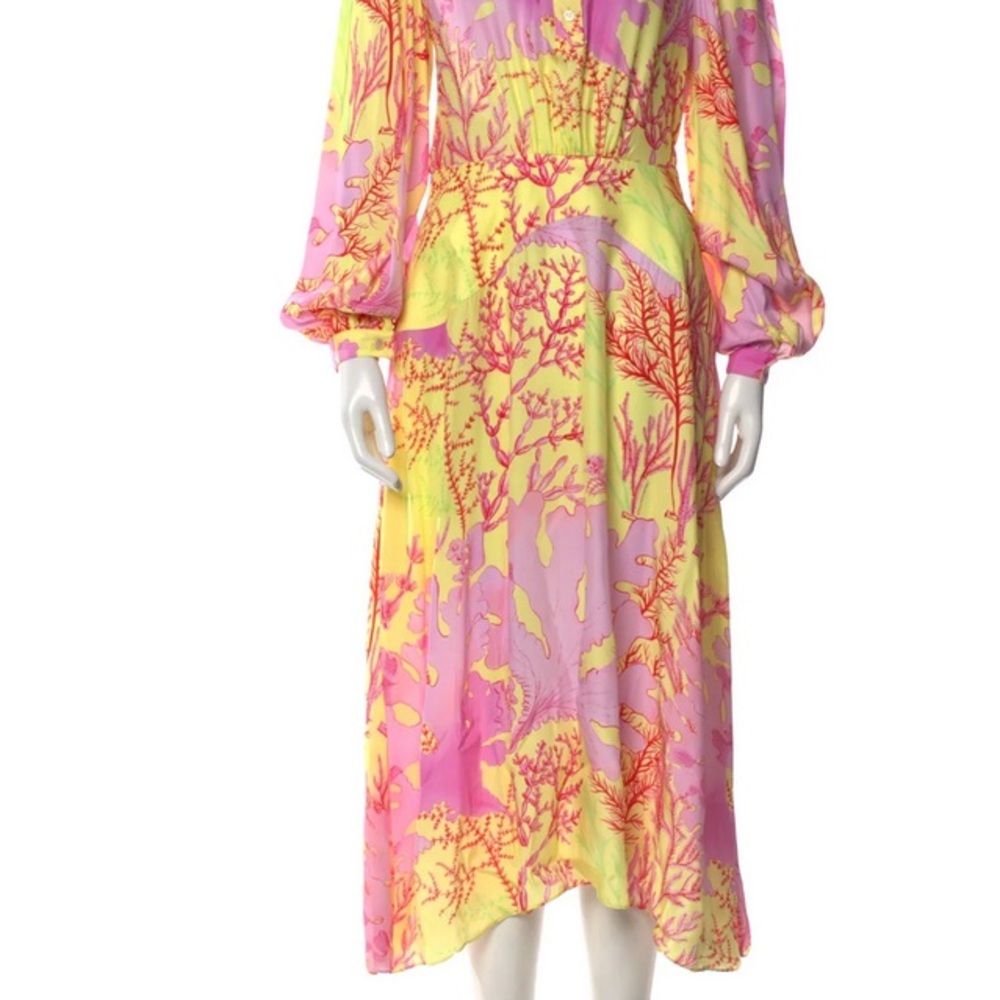 Stella McCartney Pink and Yellow Long Sleeve Dress NWT NEVER WORN
